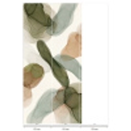 Abstract - Vormen - Modern - Kunst - Groen - Bruin Behang Vlies klein -USP_banen