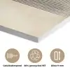 Boog -  Strepen - Minimalistisch - Zwart PET vilt klein -closeup_NL