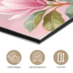 Magnolia's - Patroon - Roze aluminium wit klein -closeup_NL
