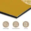 Lijnillustratie - Ananas - Bladkroon - Okergeel aluminium wit klein -closeup_NL