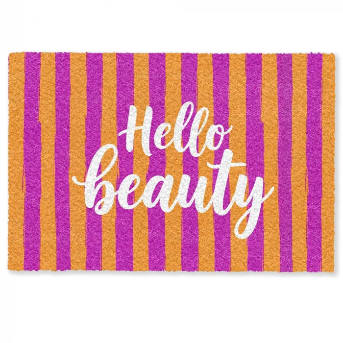 Modern - Hello - Oranje Deurmat klein -zkaufland3d