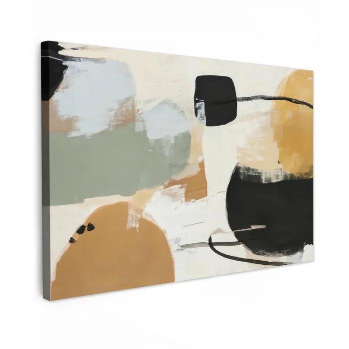 Paint - Abstract - Kleuren Tuinposter op houten frame 2 cm dik klein -3d