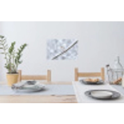 Vogeltje - Sneeuw - Tak - Winter - Zacht Muursticker klein -eettafel