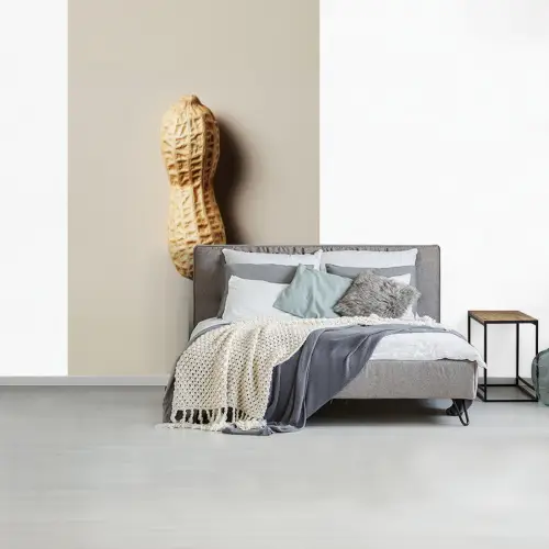 Pinda - Ruw - Beige fotobehang vinyl groot -slaapkamer