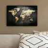 Wereldkaart - Goud - Aarde canvas 2cm klein -sfeer3