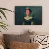 Kroon - Roze druipend verf - Portret canvas 2cm klein -sfeer1