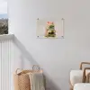 Boeken - Stapel - Bloemen - Kleurrijk tuinposter los doek klein -sfeer8