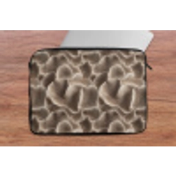 Waaiervorm - Beige - Vezel textuur laptophoes neopreen klein 279 -tafel