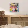 Expressief - Milkshake - Vrouw - Felle kleuren aluminium wit klein -sfeer3