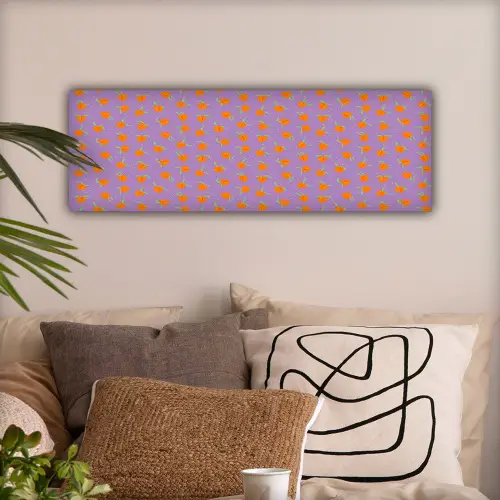 Paars - Oranje - Perzik canvas 2cm klein 828 -sfeer1
