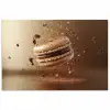Chocolade - Macarons - Eten - Snoep poster papier klein -3d