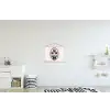 Tulpen - Paars - Lijst - Bladeren textielposter latten blank klein -kinderkamer