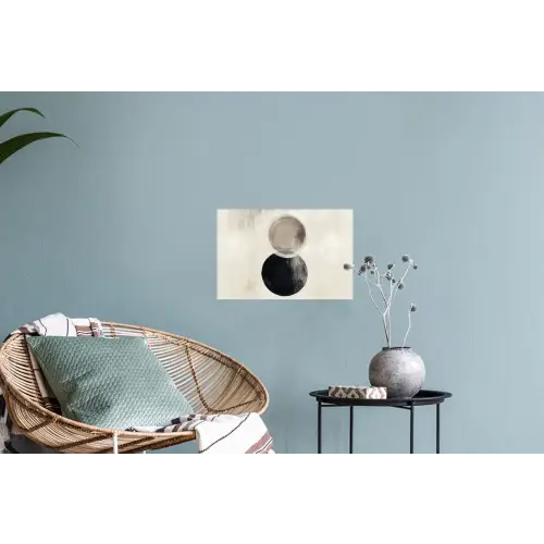 Cirkels - Vorm - Beige - Abstract Muursticker klein -plant