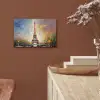 Eiffeltoren - Schilderij - Olieverf - Parijs aluminium wit klein -sfeer4