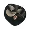 Zwarte - Hoed - Vrouw Wandcirkel Organisch Plexiglas middel -3d