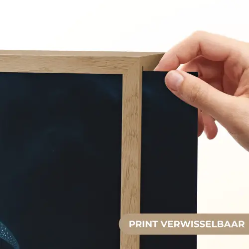 Oceaan - Walvishaai - Donkerblauw - Vlekken Light Box met batterij (Wandlamp) middel -USP_websiteprintNL