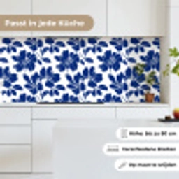 Floraal - Modern - Blauw keuken achterwand 2 middel 871 -sfeer4_DE