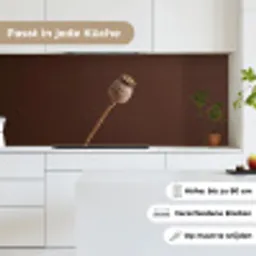 Papaverbol - Droogbloem - Bruin - Minimalistisch keuken achterwand 2 middel -sfeer4_DE