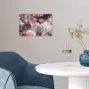 Marmer - Rood - Paars - Goud poster papier klein -sfeer3