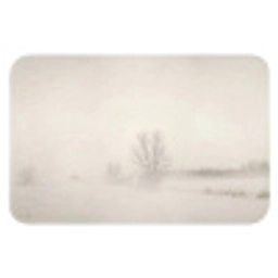 Boom - Mist - Sneeuw - Winter - Minimalistisch Badmat klein -3d