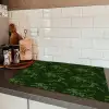 Sierlijk - Bloemen - Groen Inductie beschermer vinyl 3mm klein 276 -sfeer3
