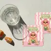 Matcha - Hond - Roze - Groen onderzetter kurk middel -sfeer4