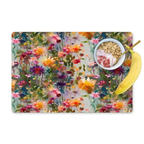 Zomers - Kleurrijk - Patroon - Bloemen Placemat vinyl groot 368 -zzzproduct_Kitchenyeah-website