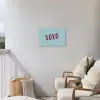 XOXO - Blauw - Rood Tuinposter op houten frame 2 cm dik klein -sfeer1
