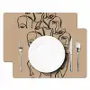 Gezichtenzee - Lijntekening - Abstract Placemat vinyl groot -zzsfeer2_Kitchenyeah-website