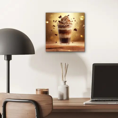 Dessert - Chocolade - Zoet - Eten aluminium wit klein -sfeer5