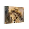 Boom - Goud - Landschap - Verf aluminium wit klein -3d