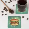Hamburger - Illustratie - Sla - Kaas onderzetter kurk middel -sfeer2