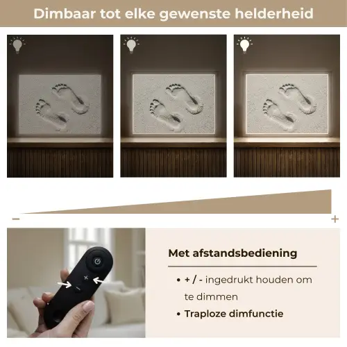 Voeten - Zand - Zee Light Box met batterij (Wandlamp) middel -USP_dimbaarNL