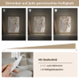 Abstract - Marmer - Wit - Bruin - Marmerlook Light Box met kabel (Tafellamp) klein -USP_dimbaarDE