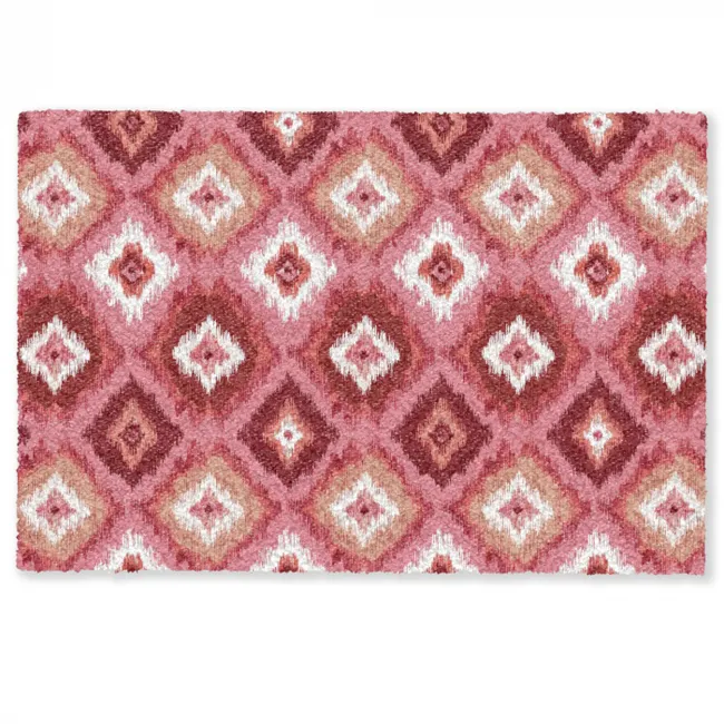 Deurmat - Roze - Penseelstreken - Abstract - Patroon