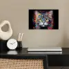 Kat - Graffiti - Dieren - Kleuren - Grijs poster papier klein -sfeer1