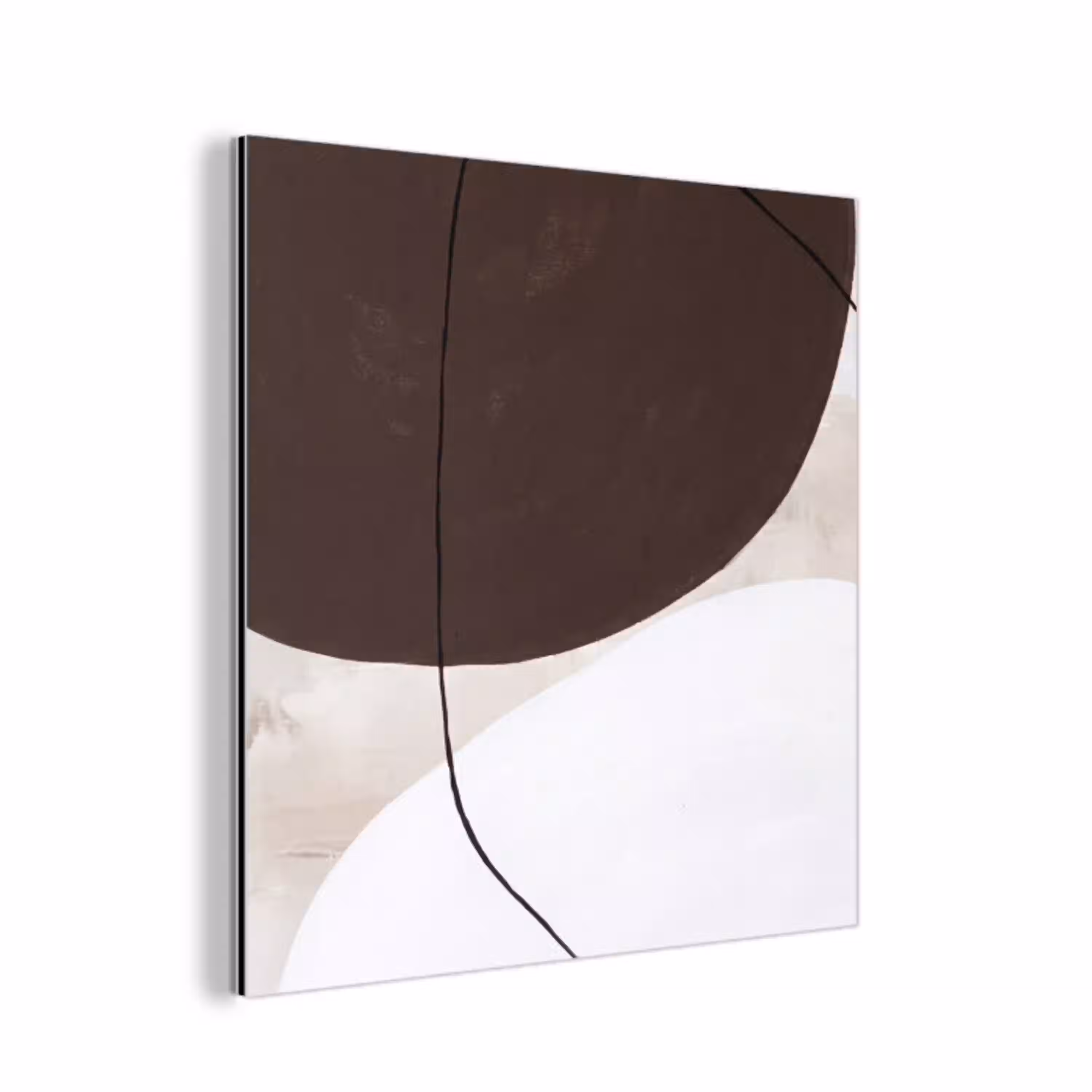 Abstract - Vormen - Modern aluminium wit klein -3d