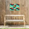 Appels - Water - Turquoise Tuinposter op houten frame 2 cm dik klein 845 -sfeer4