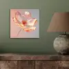 Glazen - Bloem - Roze aluminium wit klein -sfeer2