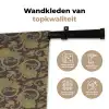 Bruin - Groen - Bloemen Wandkleed katoen klein 269 -sfeer2