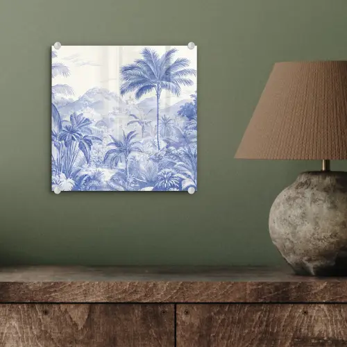 Tropisch - Jungle - Blauw plexiglas 5mm klein -sfeer3