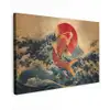 Koi - Zee - Golven - Zon canvas 2cm klein -z3d