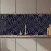 Plaid - Patroon - Visgraad - Blauw keuken achterwand 2 middel 871 zz_3dshopping
