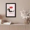 Hond - Teckel - Valentijn - Love fotolijst zwart zonder passe partout klein -sfeer5