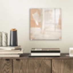Kunst - Wit - Beige - Modern plexiglas 5mm klein -sfeer1