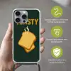 Brood - Tosti - Groen - Minimalistisch Hoesje iPhone 16 Pro Max met koord klein -sfeer2_NL