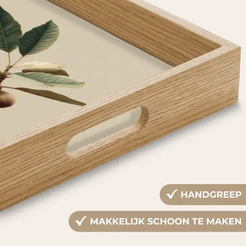 Tak - Groene Bladeren - Vruchten Dienblad Rechthoek middel -USP_HandgreepNL