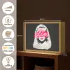 Neon - Letters - Vintage - Vrouw Light Box met batterij (Wandlamp) middel -USP_websiteoverzichtNL