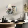 Fiets - Pastelkleuren - Bloemen KitchenYeah - Keuken - Wandcirkel Forex klein -sfeer2