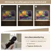 Sportauto - Groen - Verfstrepen - Kleuren Light Box met batterij (Wandlamp kind) middel -USP_dimbaarNL